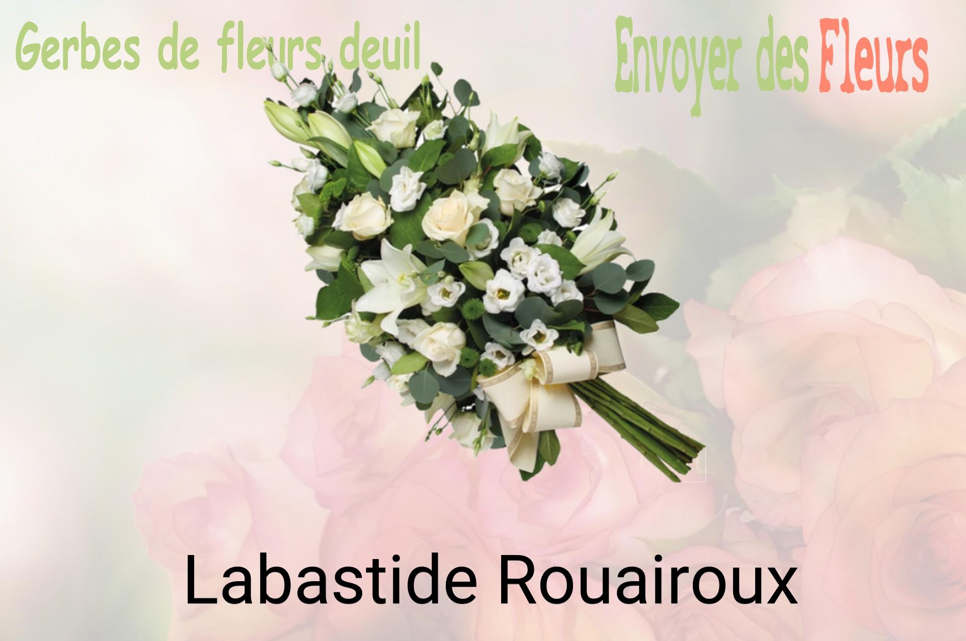 Gerbe de fleurs de deuil livrée à Labastide-Rouairoux